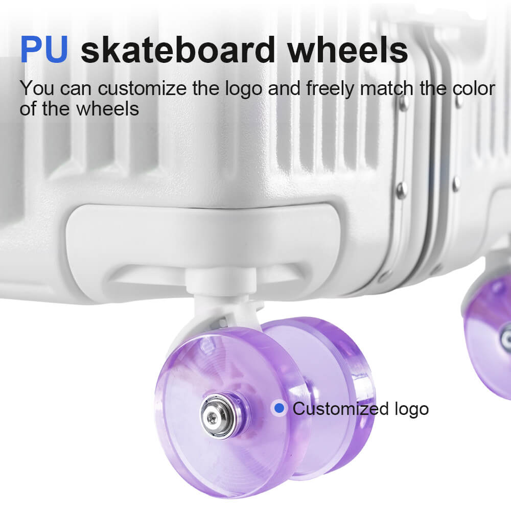 carry on luggage with skateboard wheels