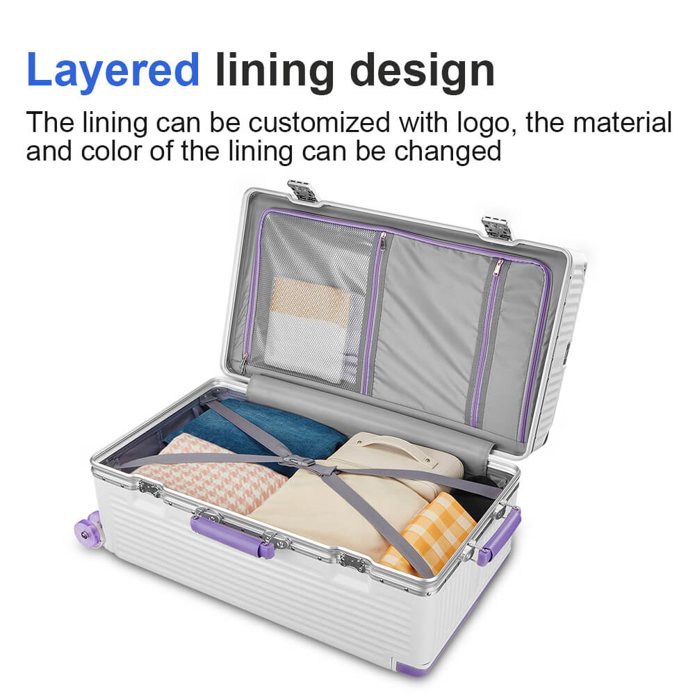 aluminum frame suitcase