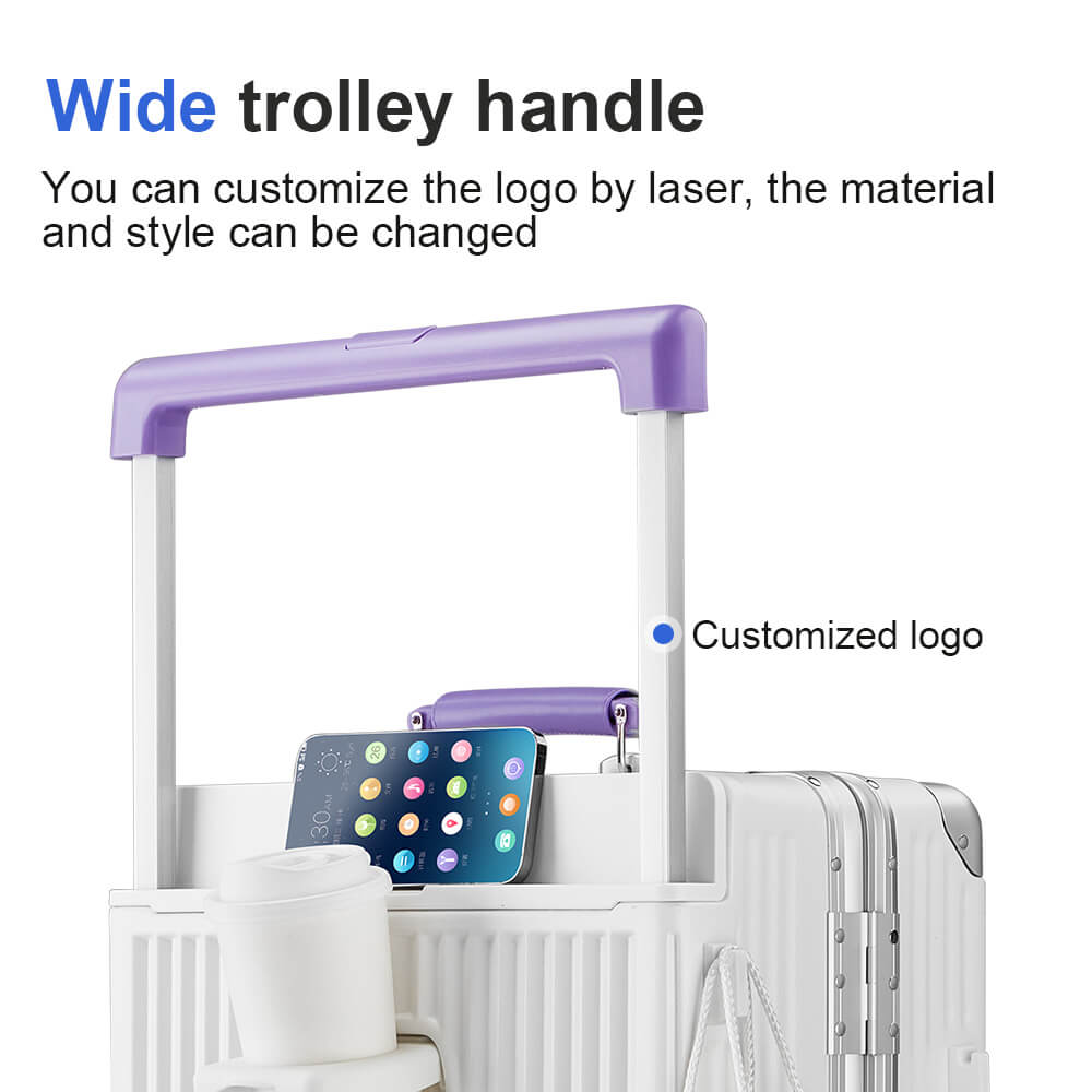 wide handle trolley case
