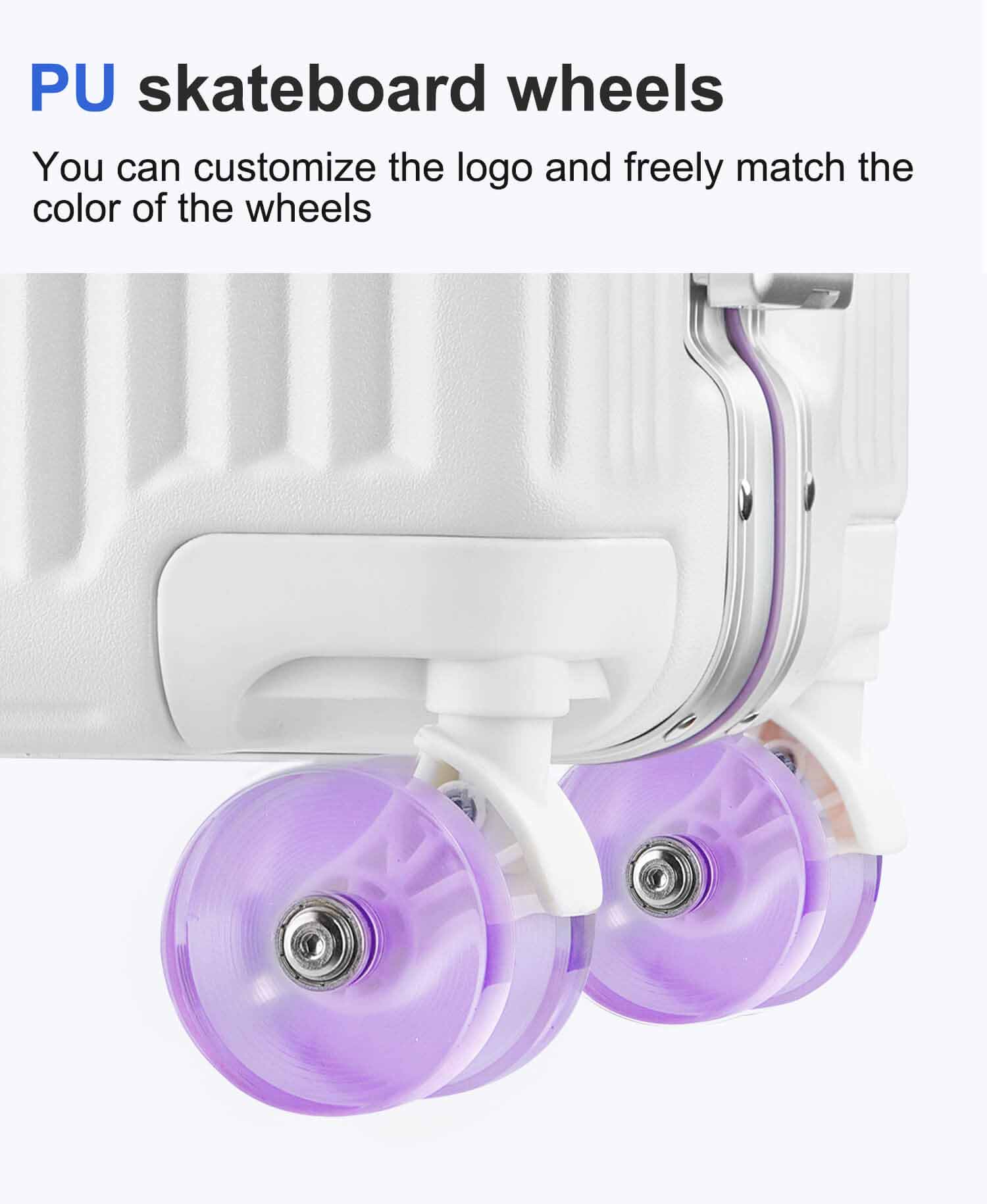 luggage with skateboard wheels