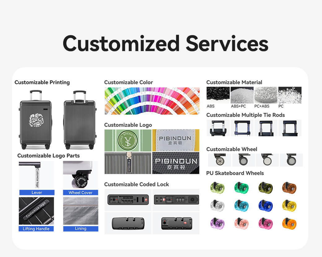 Customized logo travel bag luggage