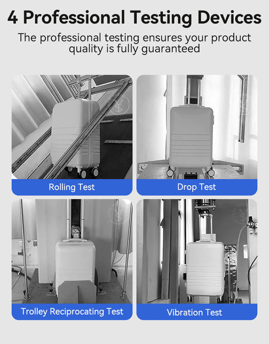 pc material suit cases travel suitcase