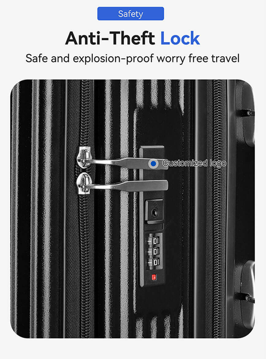 travel luggage suitcase with cup holder