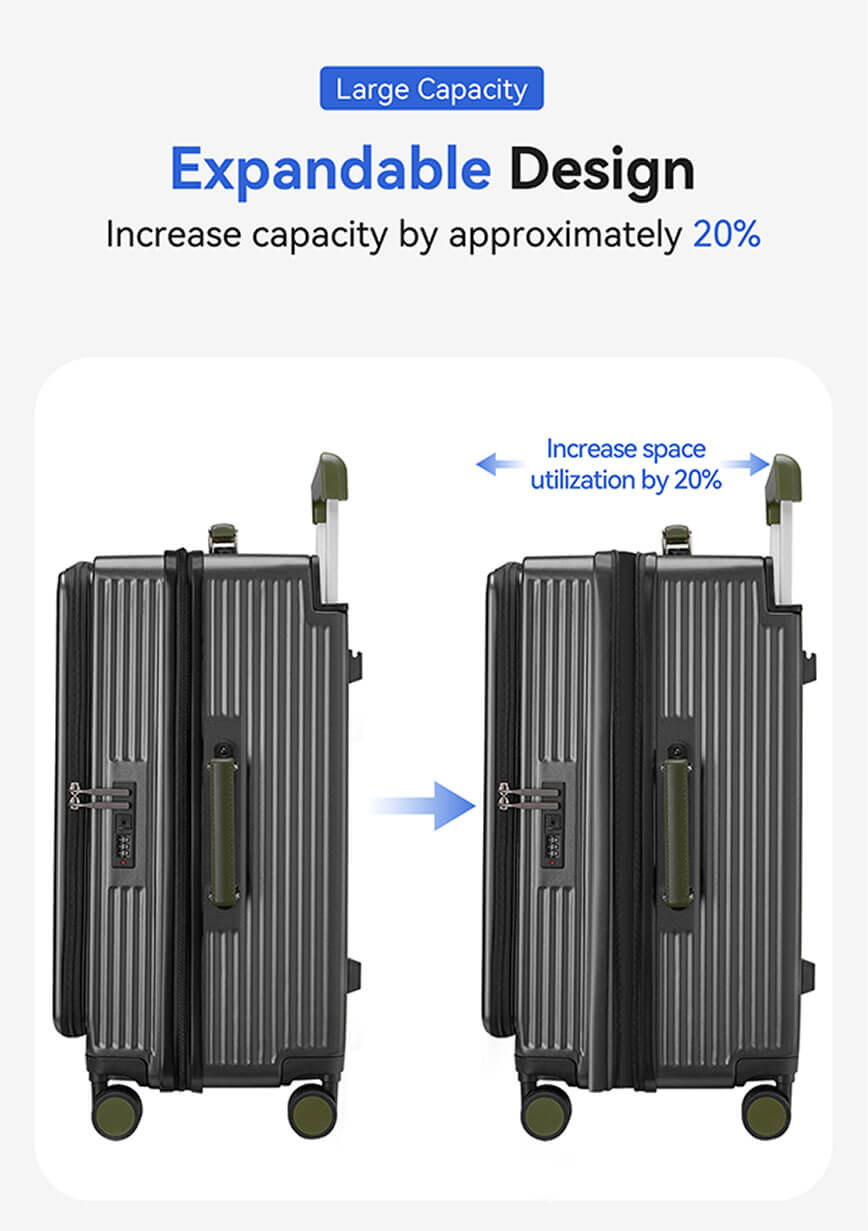 hardshell expandable luggage travel bags