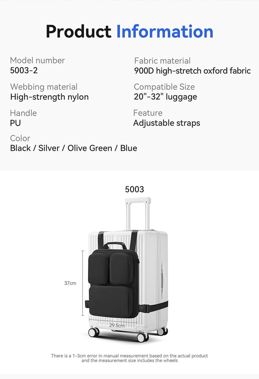 Fashionable Luggage Harness with Laptop Compartment