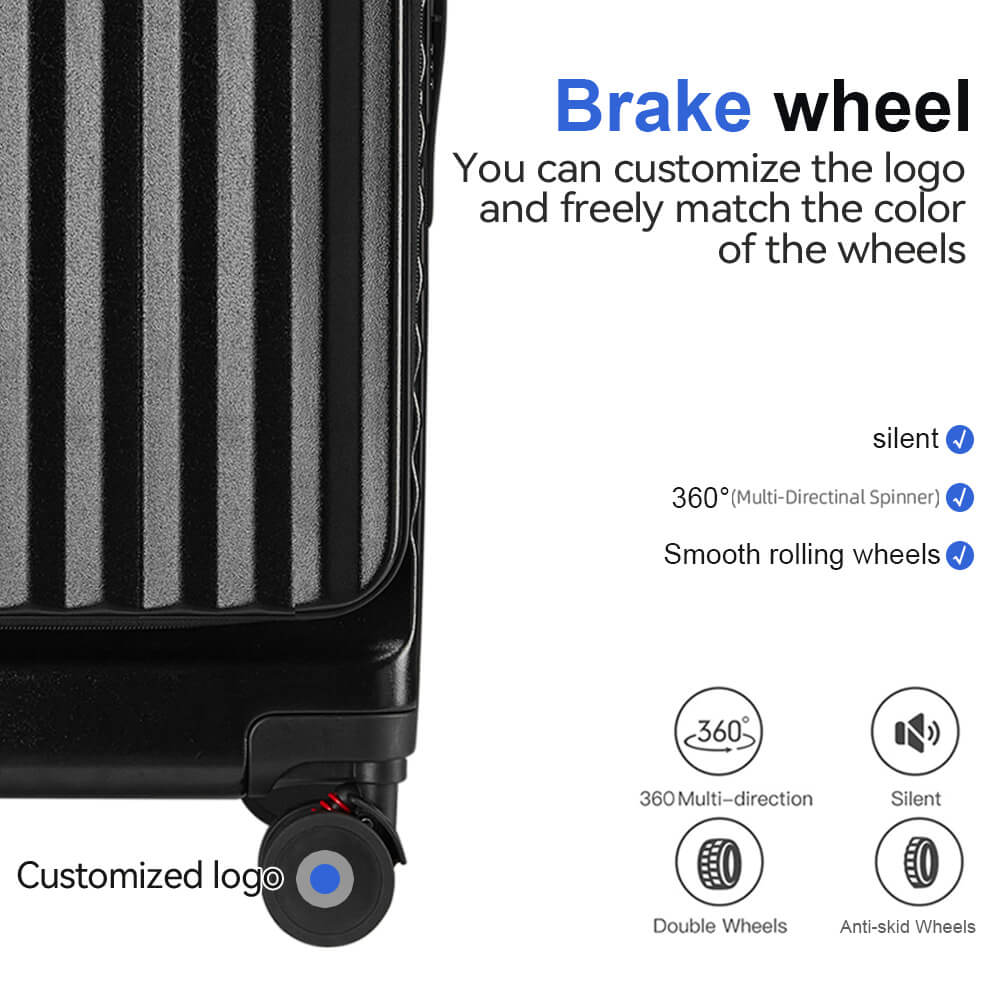 Travel Case with Cup Holder and Brake Wheels
