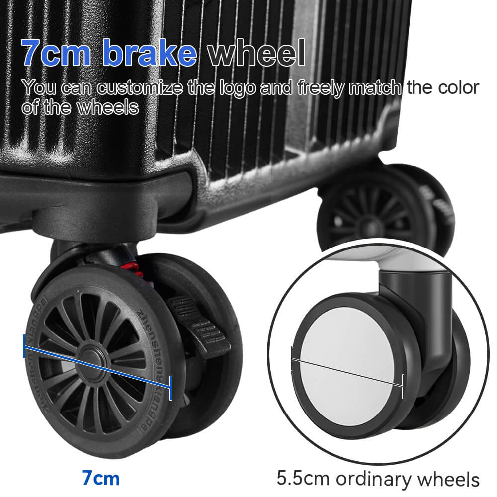 Travel case with Big Brake Wheels