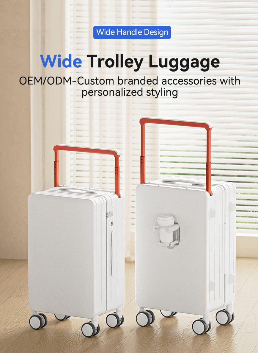 Luxury Wide handle luggage
