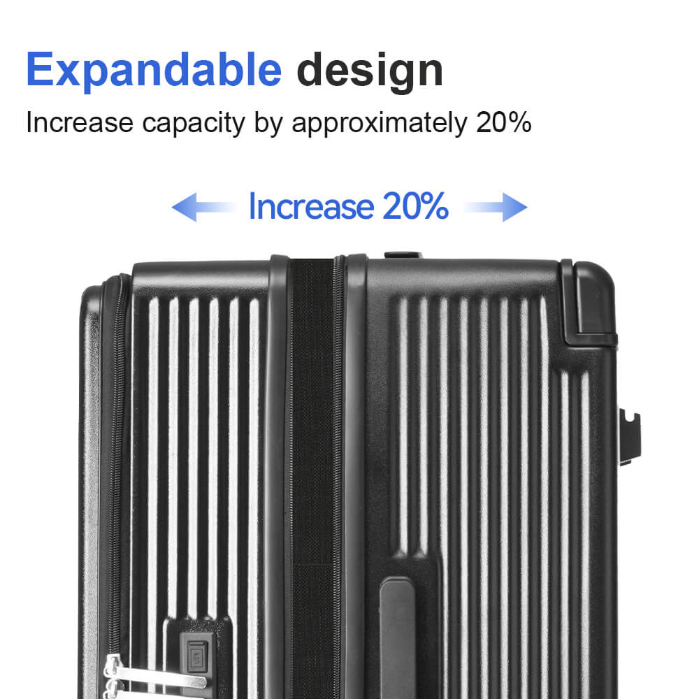 Elegant Expandable Wide Handle Luggage