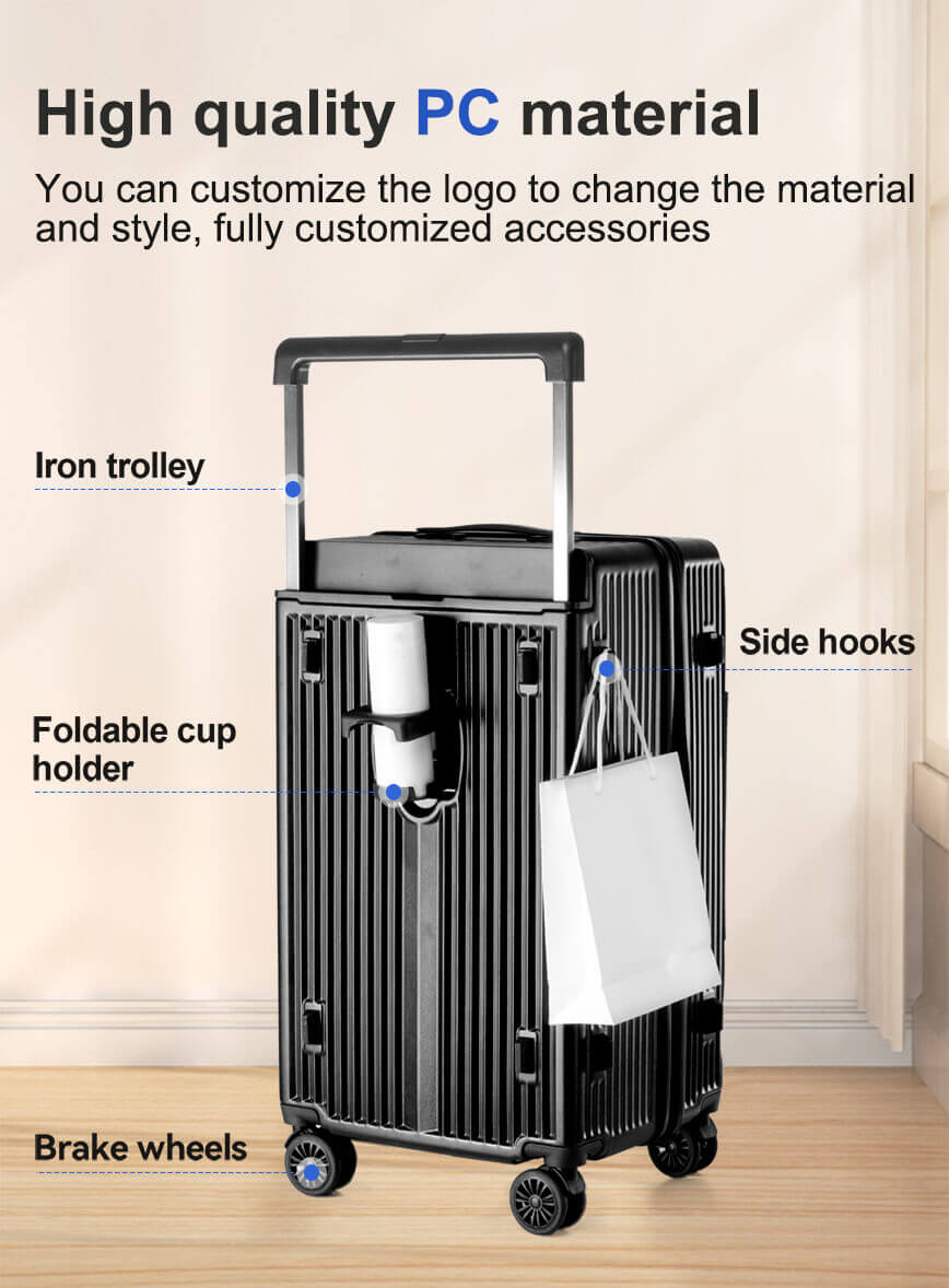 Multi-Function Wide Handle Luggage