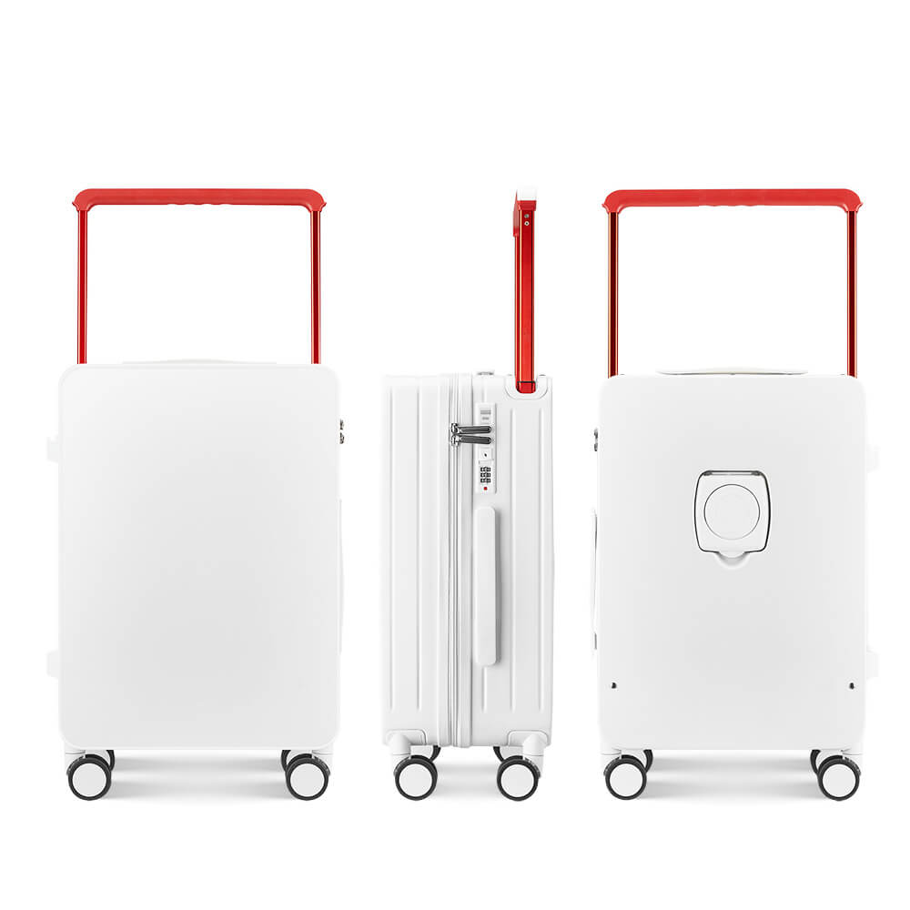 Suitcase set with cup holder