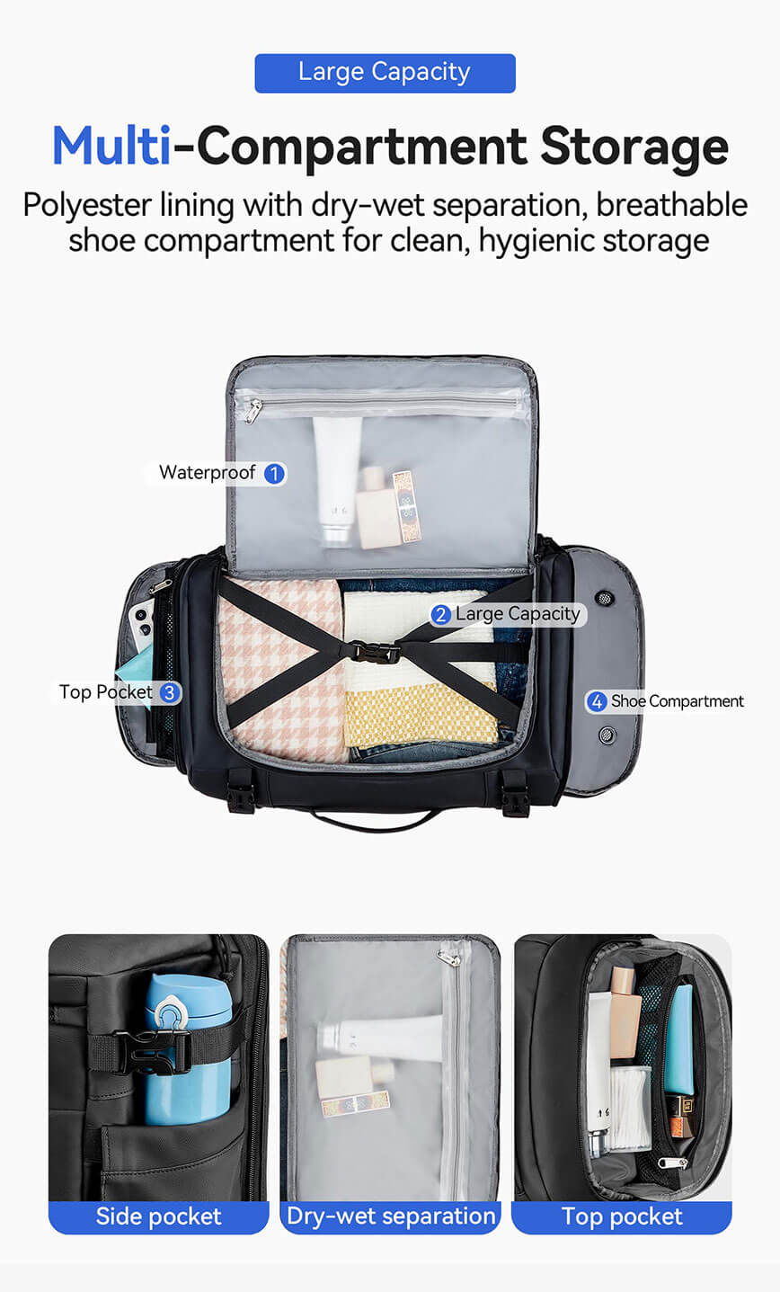 Multi-Function Waterproof Laptop Business Backpack